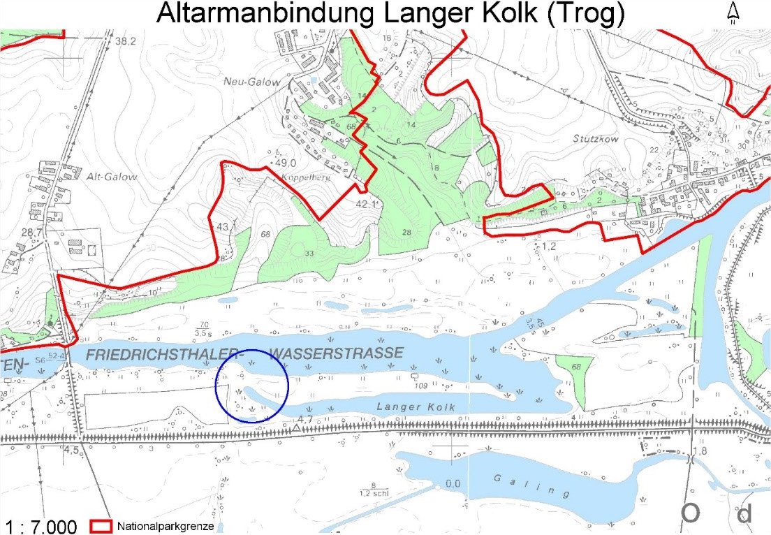 Karte mit Markierung