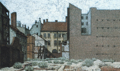 Ölbild: Gertraudenstraße 1957