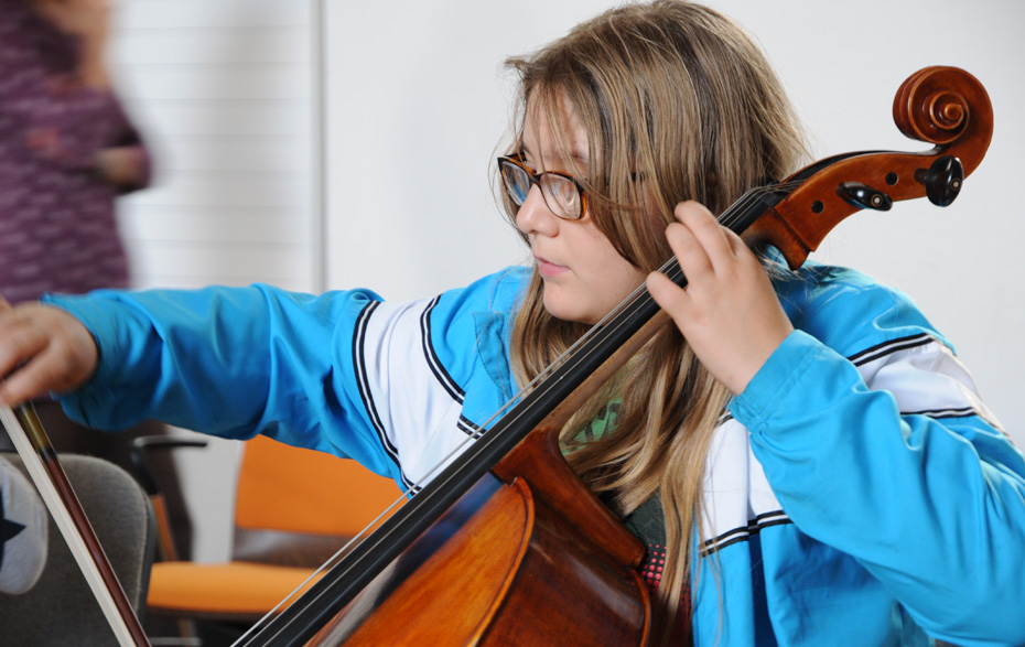 Foto: dt.-poln. Streichorchester musiziert