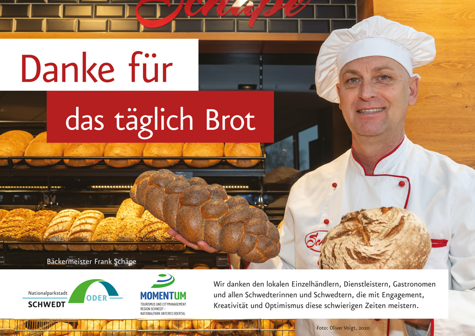 Plakat „Danke für das täglich Brot“