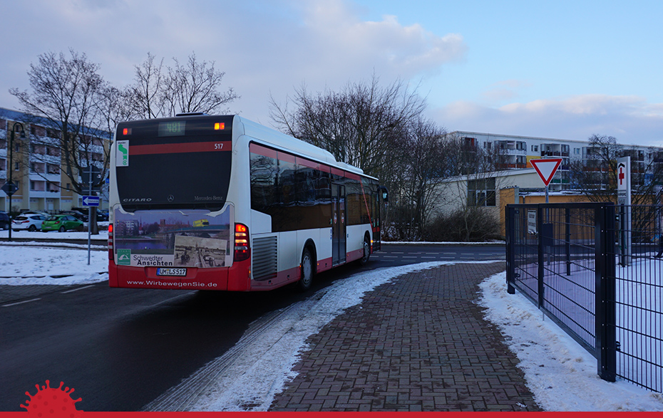 Foto: UVG-Bus im Winter
