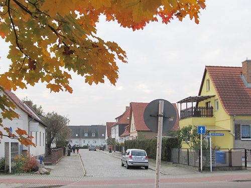 Foto: Blick in die Straße von der Fritz-Krumbach-Straße aus