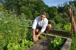 Foto: Jens Köhler im Kräutergarten