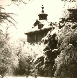 Foto: Schwedter Schloss im Winter (Kirchenflügel vor 1945)