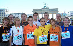 Das Schwedter Team beim Mini-Marathon