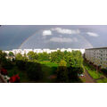 Foto vom 19. Juli 2012: Regenbogen über dem Marchlewski-Viertel
