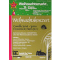 Plakat Weihnachtsmarkt und -konzert Chojna