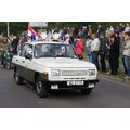 Foto: Volkspolizeiwagen mit Lautsprechern