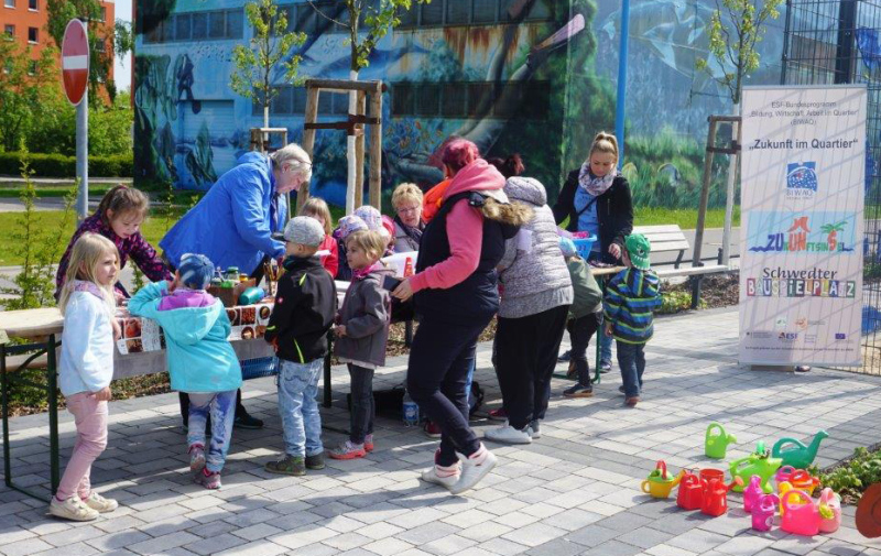 Foto: BIWAQ-Stand bei der Eröffnungsfeier