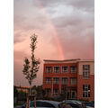Foto vom 17. September 2015: Regenbogen über der Dreiklang Oberschule