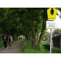 Foto vom 30.05.2010: Schild mit dem Verbot vor der Schöpfwerkbrücke