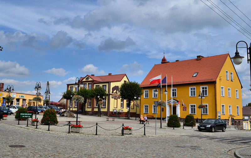 Zdjęcie: Centrum z ratuszem w Moryń