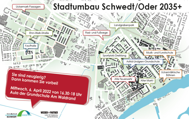 Grafik: Text auf einem Stadtplan Grafik: Text auf einem Stadtplan
