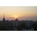 Foto vom 11. Oktober 2008: Sonne über der Kirche