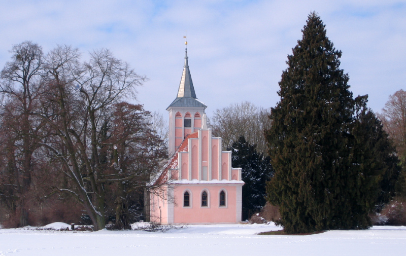 Foto: Criewener Kirche im Winter