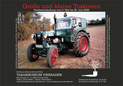 Foto: Plakat der Traktorenausstellung
