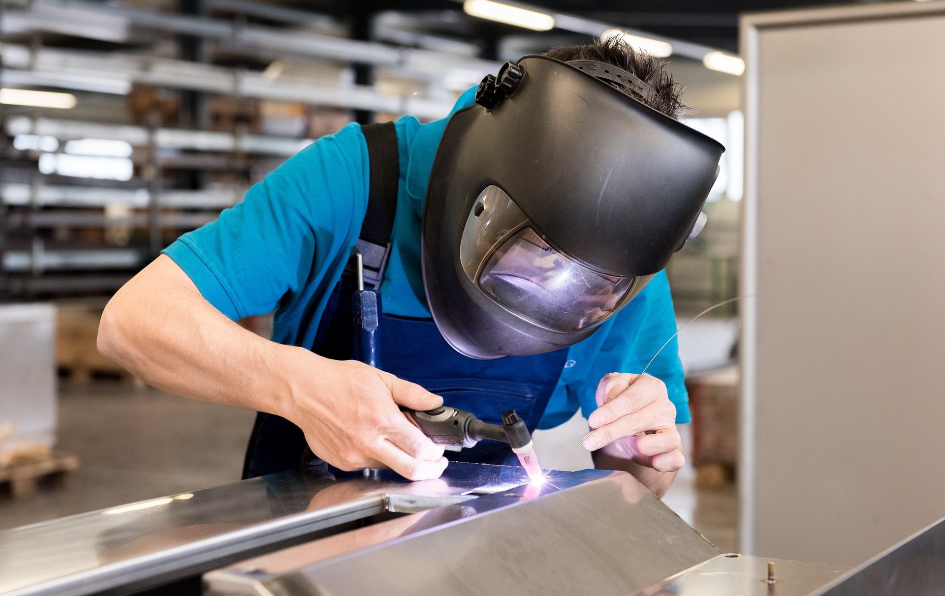 Foto: Schweißer bei der Arbeit