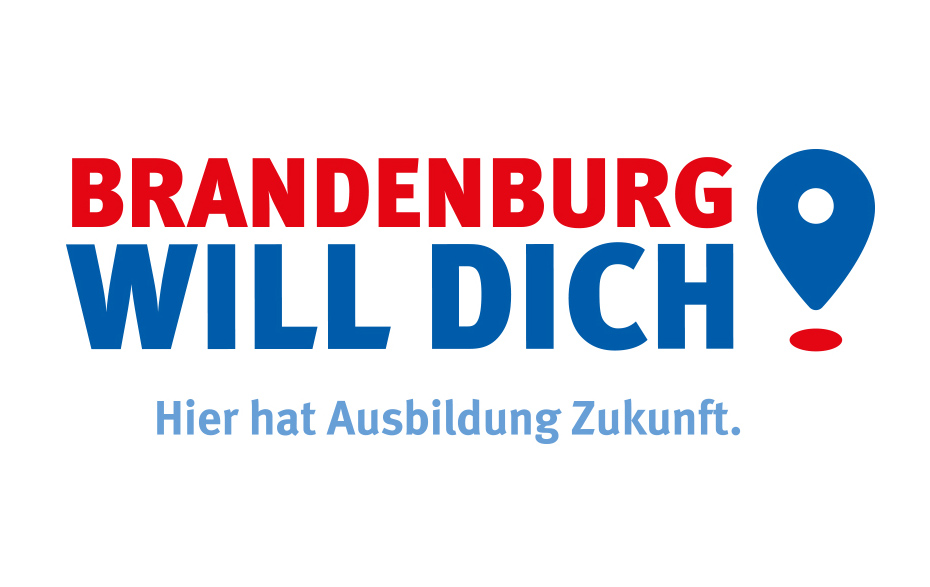 Logo: Brandenburg will Dich! Hier hat Ausbildung Zukunft.