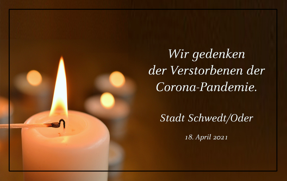 Gedenken an Verstorbene der Corona-Pandemie